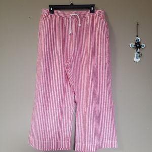 beachlunchlounge Linen Margot Cropped Pants